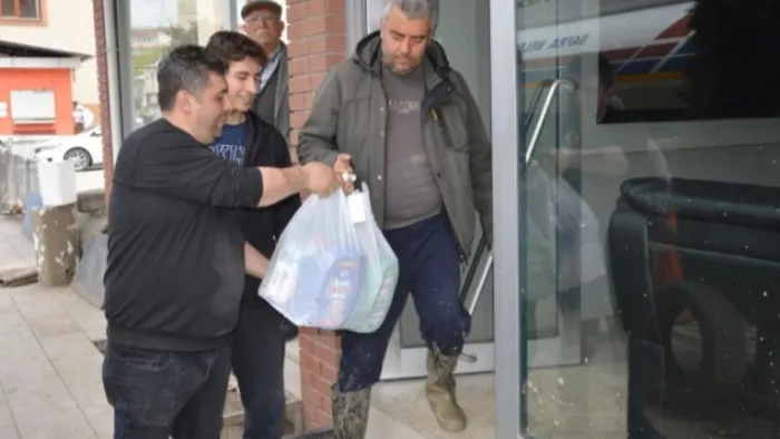 Samsun Havza TSO'dan selzede esnafa temizlik ve hijyen desteği