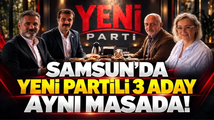 Samsun İlkadım'da Yeni Parti’nin 3 Adayı aynı masada buluştu