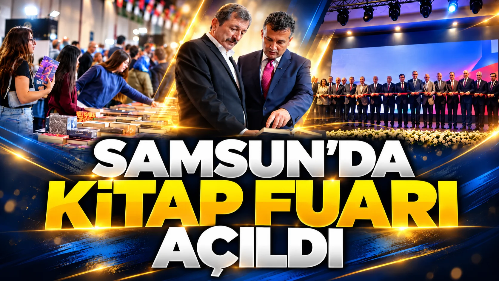 Samsun Kitap Fuarı açıldı! Yoğun ilgi görüyor