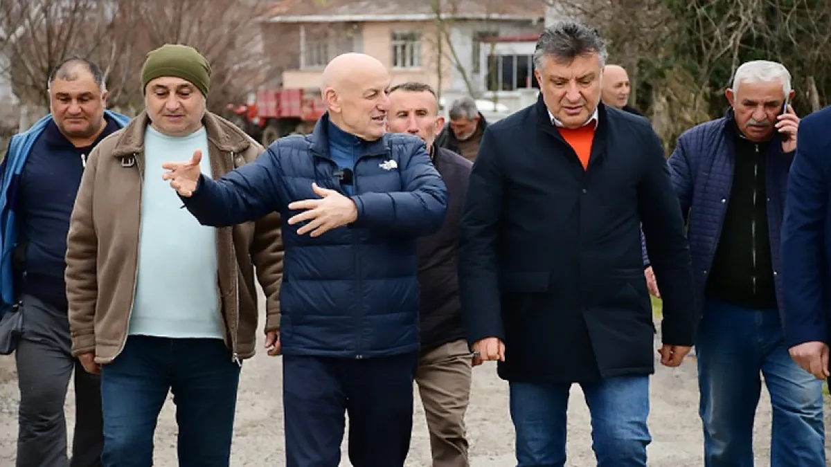 Samsun Terme'de kurulan taş ocağı üretime başladı