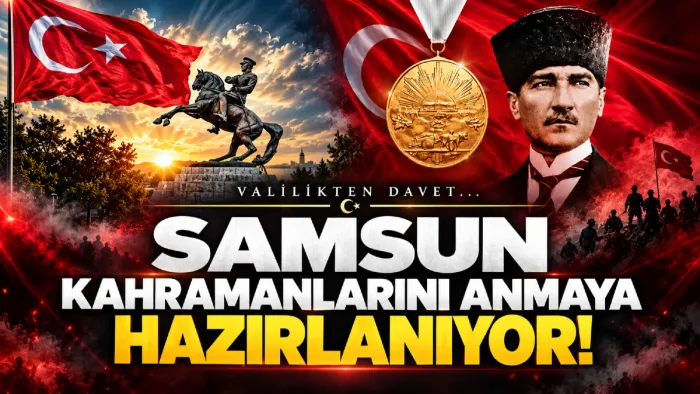 Samsun'da 19 Eylül Gaziler Günü programı belli oldu