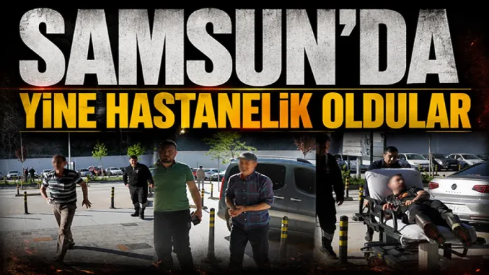 Samsun'da acemi kasaplar hastanelik oldu