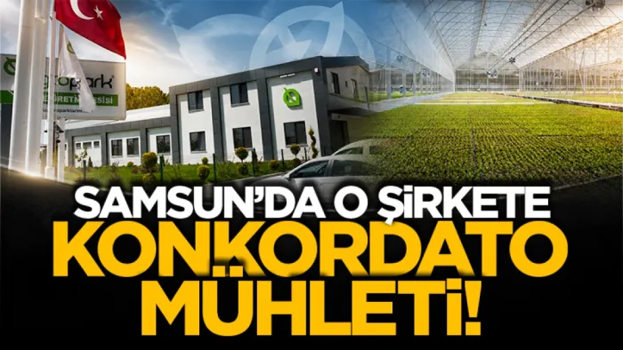 Samsun'da Agropark’a geçici konkordato mühleti