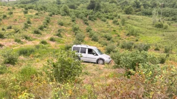 Samsun'da araçla takla attı, kurtarılamadı
