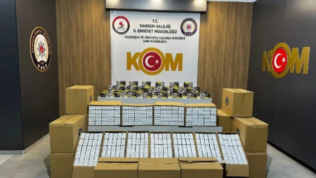 Samsun'da binlerce kaçak makaron ele geçirildi