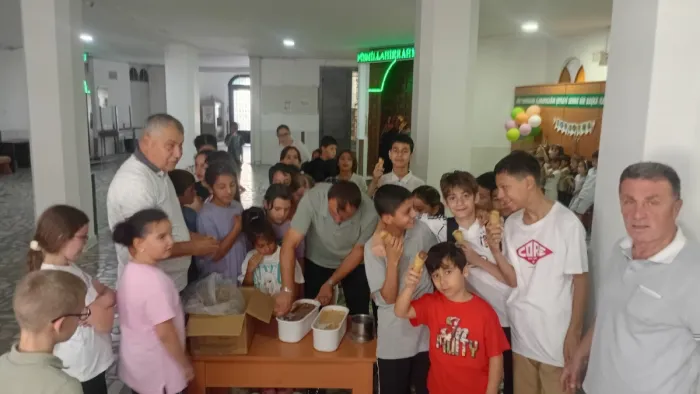 Samsun'da öğrencilere serinleten ikram