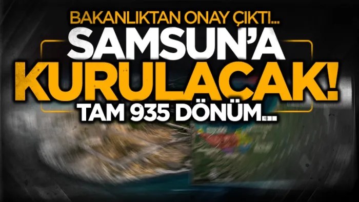 Samsun'da OKSB için 935 dönüm deniz doldurulacak