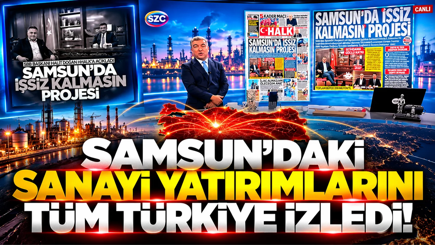 Samsun'daki sanayi yatırımlarından tüm Türkiye haberdar oldu