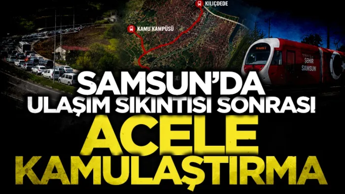 Samsun'daki ulaşım sıkıntısı sonrası düğmeye basıldı! Cumhurbaşkanı Erdoğan imzayı attı...