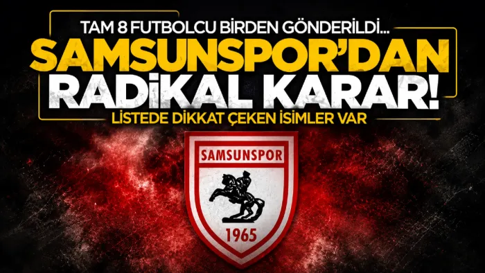 Samsunspor 8 genç oyuncusunu kiralık gönderdi