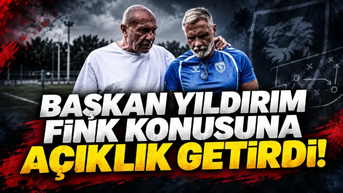 Samsunspor Başkanı Yüksel Yıldırım ve Fink arasında neler oluyor? O konuya açıklık getirdi...