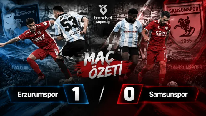 Samsunspor Erzurum’da da kayıp! 4 maçtır galibiyet yok