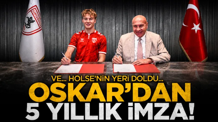 Samsunspor Oskar Øhlenschlæger ile 5 yıllık sözleşme imzaladı
