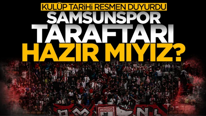 Samsunspor resmen duyurdu! Göztepe maçının biletleri satışa çıkıyor 