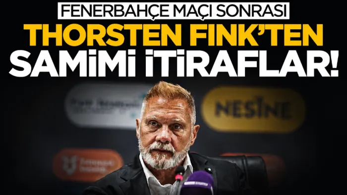 Samsunspor'da Fink'ten Fenerbahçe maçı sonrası açıklama: Forvet eksikliğini hissettik