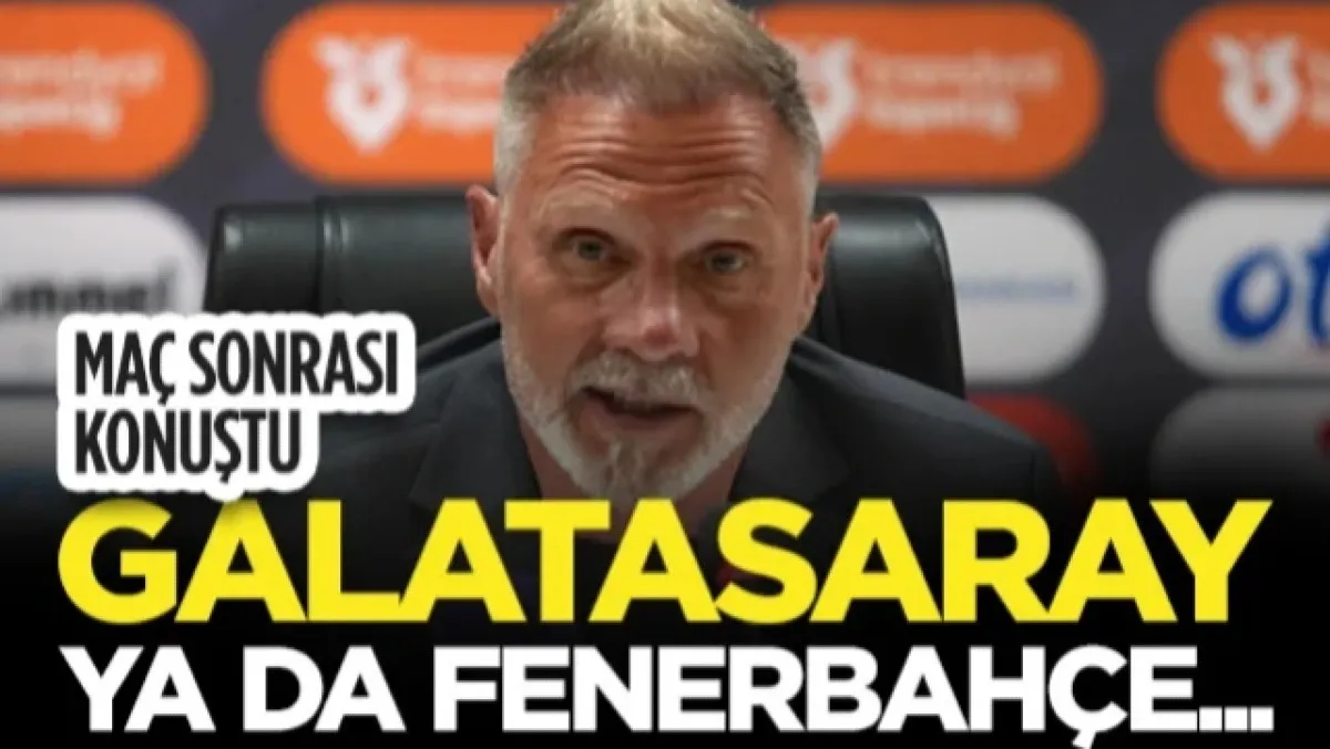 Samsunspor'da Fink'ten Galatasaray Galibiyeti Sonrası Açıklama