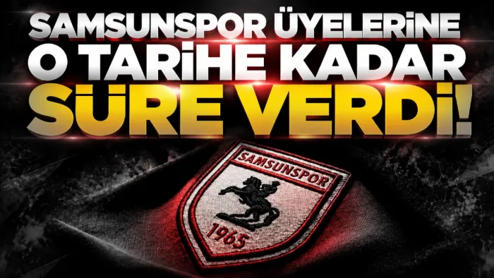 Samsunspor’dan üyelere aidat uyarısı