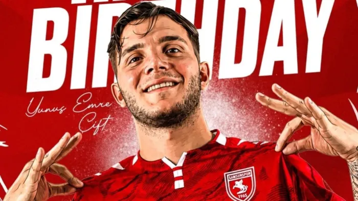 Samsunspor’dan Yunus Emre Çift’e doğum günü kutlaması