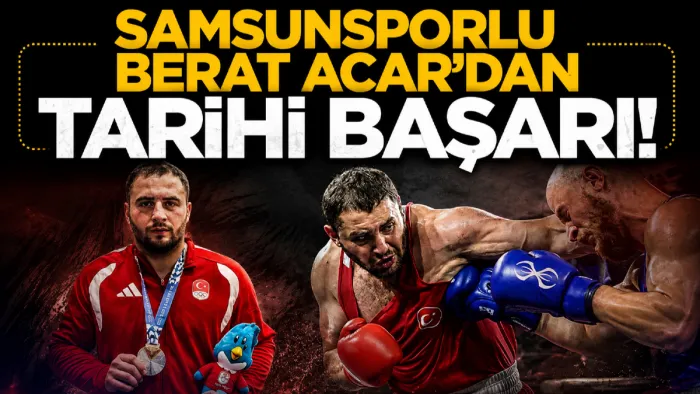Samsunsporlu Berat Acar Akdeniz ikincisi oldu