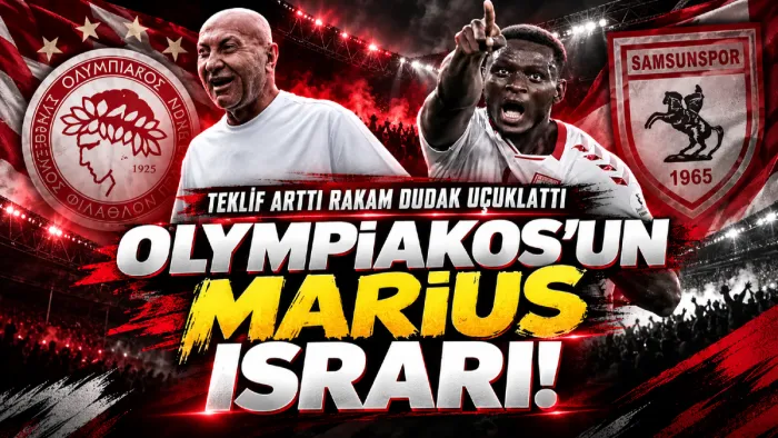 Samsunspor'un golcüsü Marius'a Olympiakos ısrarı! Rakam arttı teklif dudak uçuklattı...