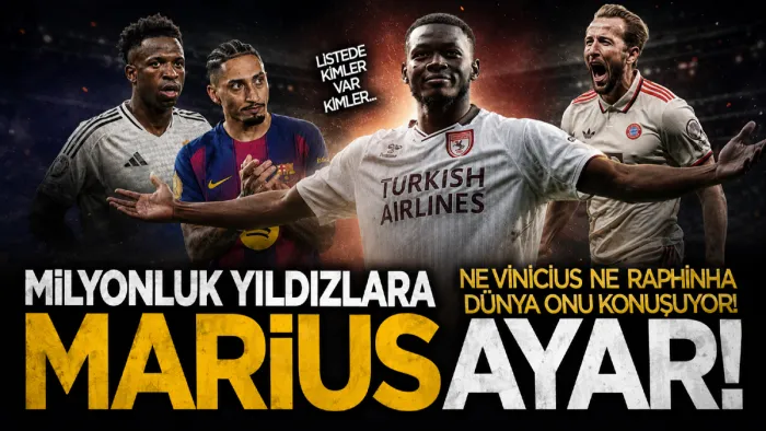 Samsunspor’un golcüsü Marius'tan Avrupa çapında büyük başarı