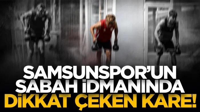 Samsunspor’un sabah antrenmanında dikkat çeken Carlo Holse detayı!