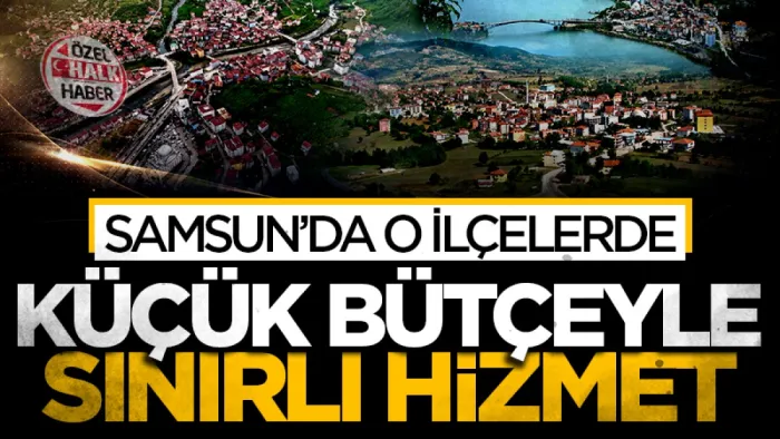Samsun'un Salıpazarı, Ayvacık ve Asarcık ilçelerinde küçük bütçeyle sınırlı hizmet!