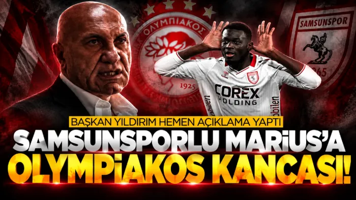 Yunan takımından Marius Mouandilmadji'ye kanca! Samsunspor Başkanı Yüksel Yıldırım'dan net cevap...